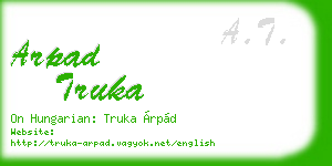 arpad truka business card
